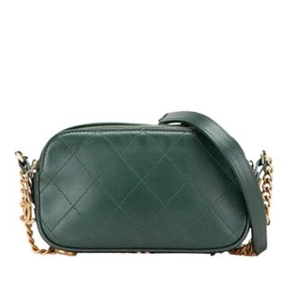 Chanel Pre-owned Camera Bag - Dames - Pre-owned - Groen - Maat: ONE Size Leer