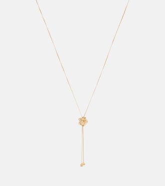 Bottega Veneta Knot gold-plated silver necklace