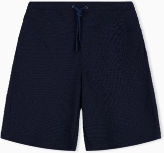 Emporio Armani Bermuda Shorts met Elastische Tailleband - Heren - Korte Broeken - Zwart - L - Korte Broeken