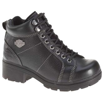 Harley-Davidson Harley Davidson Tyler Leather Womens Ankle Boots - Black - Size:UK 5.5