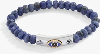 Alex and Ani Antique Evil Eye Stretch Bracelet in Silver at Nordstrom
