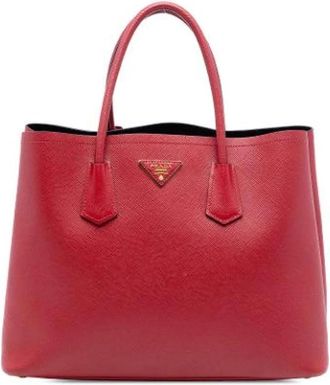 Prada Pre-owned Tote Bags, female, Red, Size: ONE SIZE Pre-owned Satchel