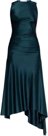 Victoria Beckham Dames, Jurken, Groen, Maat: S Satijn