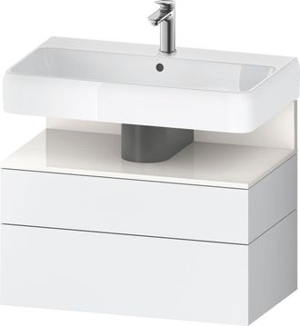 Duravit Qatego Mueble Bajo Lavabo, 1 Extra&iacute;ble Y 1 Caj&oacute;n, - Duravit