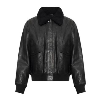 A.P.C. Giacca in Pelle Charies - - Jackets - Uomo - Nero - XL