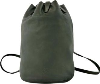 Loewe Pre-owned Backpacks, female, Green, Size: ONE SIZE Pre-owned Leather Backpack