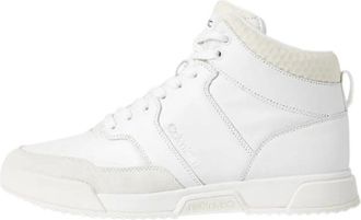 Calvin Klein Hm 0Hm 00290 High-top Sneaker - Heren - Sneakers - Wit - 44 EU - Leer - Schoenen