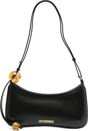 Jacquemus Bisou Perle Tas - Dames - Schoudertassen - Zwart - ONE Size - Katoen - Tassen