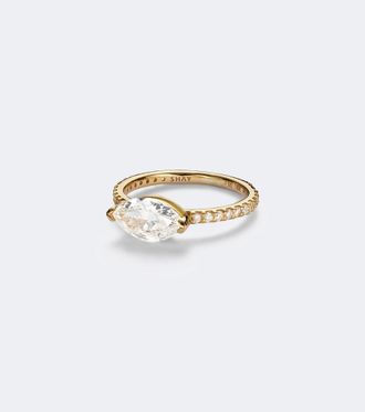 Shay Jewelry 18kt gold pinky ring with diamonds