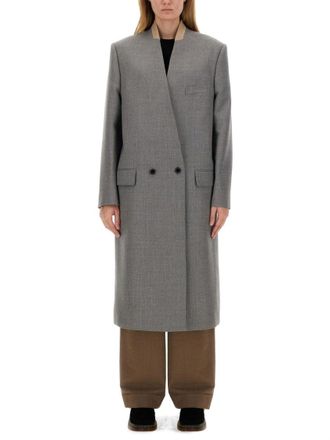 Moschino Tailored Grey Wool Coat