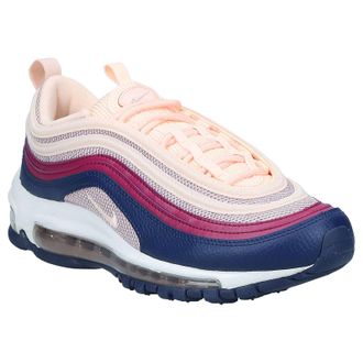 Nike Air Max 97 Textile Leather Womens Lace Up Trainers - Crimson Tint - Size:UK 5.5