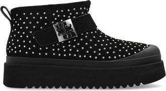 Tory Burch Snowboots met Logo - Dames - Winterlaarzen - Zwart - 37 1/2 EU - Leer - Schoenen
