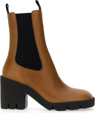 Burberry Botas Chelsea de Piel - Shoes - Mujer - Marr&oacute;n - 36 EU
