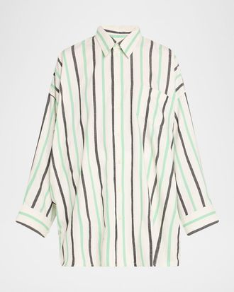 Marrakshi Life The Oversized Shirt with Collar