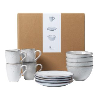 Broste Copenhagen Nordic Sand Geschirr Fr&uuml;hst&uuml;cksset (12-tlg.)
