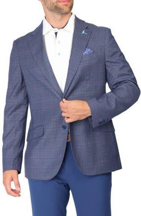 Tailorbyrd Tonal Windowpane Sport Coat in Navy at Nordstrom Rack, Size 38Regular
