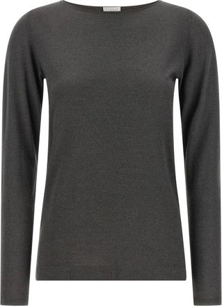 Brunello Cucinelli Mujer, Jerseys, Gris, Talla: S