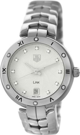 Tag Heuer Pre-owned Tag Heuer Link Quartz Diamond White Dial Ladies Watch WAT1312.BA0956