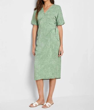Nic+Zoe Swirling Sands Wren Dress In Green