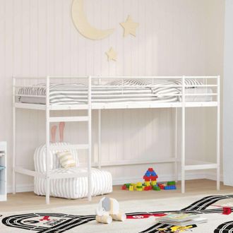vidaXL vidaXL Struttura del letto loft per bambini Bianco 99,5 x 190 cm