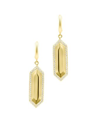 Adornia Adornia Cz 14K Plated Earrings