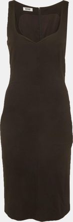 Moschino Cheap And Chic Black Cotton Knit Sleeveless Mini Dress