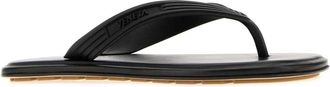Bottega Veneta Womens Sampieri Slipper Black Rubber
