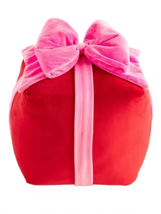 Shiraleah Gift Box Large Pillow In Red/pink