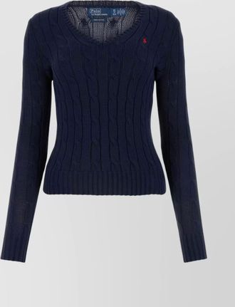 Polo Ralph Lauren POLO PONY versatile cable knit crewneck sweater