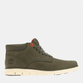Timberland Mens Bradstreet Mid-Lace Up Trainer in Green Leather - Size UK 12.5