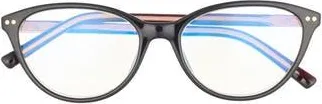 Kate Spade New York roanne 54mm cat eye reading glasses in Black Pink at Nordstrom Rack, Size +2.00