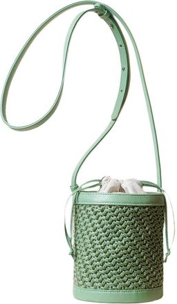 Binge Knitting Womens Ximena Bucket Bag In Sage