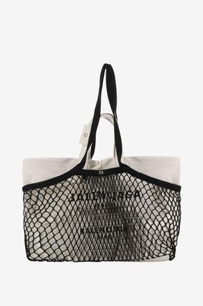 Balenciaga Shopper aus Segeltuch und Netz 24/7 Medium
