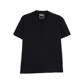 Fedeli T-Shirts, male, Blue, Size: 4XL Crew Neck T-shirt