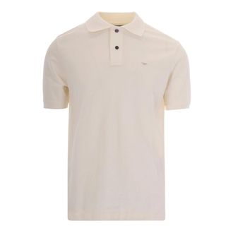 Emporio Armani Polo Shirts, male, White, Size: 2XL Slim Piqu&eacute; Polo Shirt
