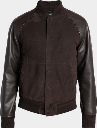 Tom Ford Men & apos;s Suede Bomber Jacket