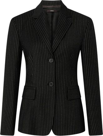 Windsor Blazer de Lana - Jackets - Mujer - Negro - 2XL