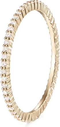 Melissa Kaye Anello eternity Sadie in oro giallo 18 carati con diamanti