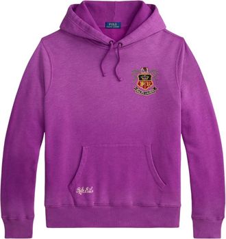 Ralph Lauren Sweatshirt met Borduurwerk - Heren - Hoodies - Paars - M - Katoen - Hoodies & sweatvesten