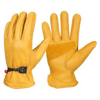 OEM Guantes De Trabajo De Cuero Para Invierno, Guantes T&eacute;rmicos De Jardiner&iacute;a Con Forro Polar, Guantes De Jardiner&iacute;a Resistentes A Las Espinas, Guantes De