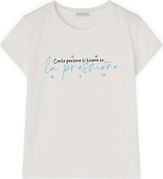 Motivi T-Shirts - Dames - T-shirts - Wit - XS - Katoen - Tops