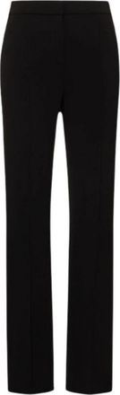 Max Mara Dinda Wijde Pijpen Broek - Dames - Straight fit broeken - Zwart - M - Broeken