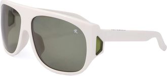 Linda Farrow RAF SIMONS RAF23 C2 Mens Sunglasses White Size 63