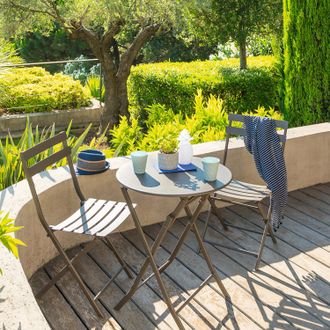 Hesperide Tavolo da giardino tondo 60x71 cm Greensboro tonka