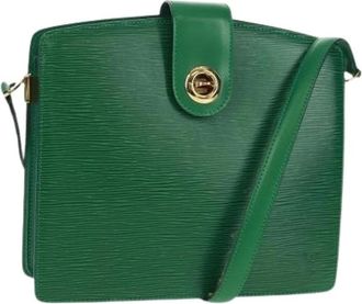 Louis Vuitton Pre-owned Vintage Cross Body Bag - Dames - Vintage Schoudertas - Groen - ONE Size - Leer - Vintage
