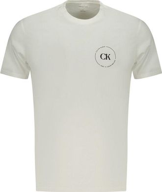 Calvin Klein Bianco Katoenen Heren T-shirt