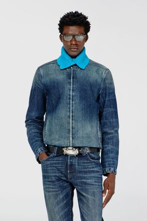 Diesel Jeans - - Denim Jackets - Man - Blue