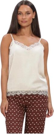 Ydence Callie Top - Dames - Tops zonder mouwen - Beige - L - Tops