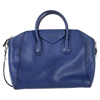 Givenchy Givenchy Antigona Schoudertas in Blauw Leer
