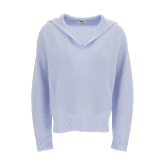 Barena Polo-stijl Kasjmier Trui - Dames - Polos - Blauw - XS - Kasjmier - Tops